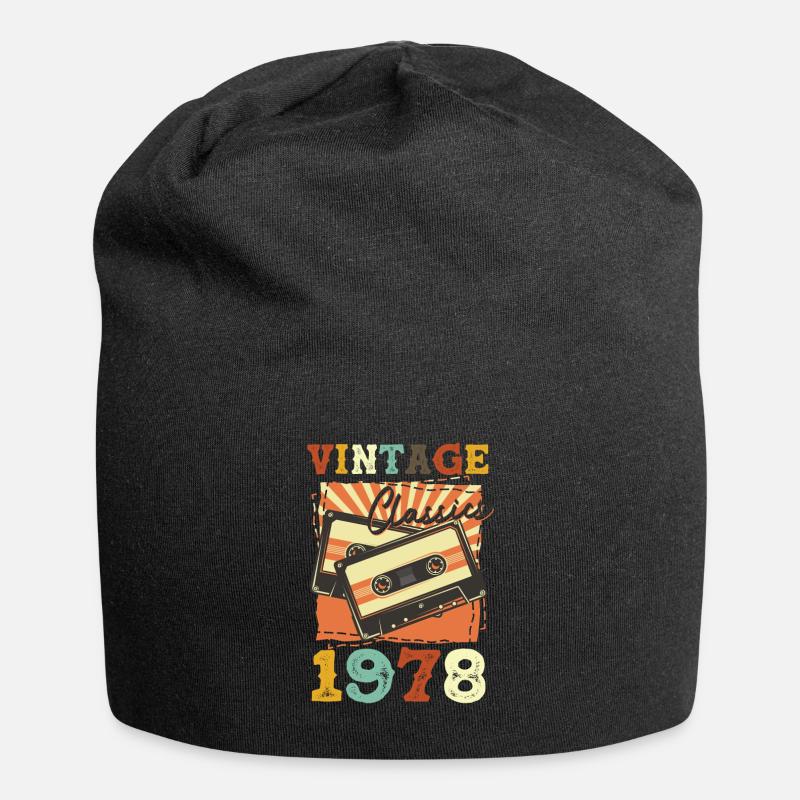 Millésime 1978 - Bonnet en jersey - noir
