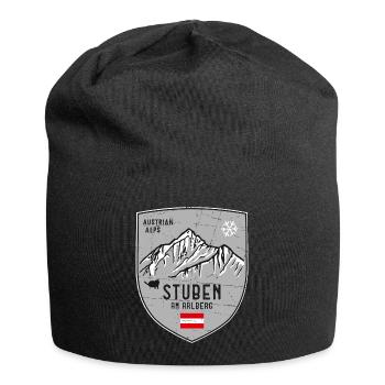 Stuben Albona Österreich Wappen - Jersey-Beanie - Schwarz - Vorne