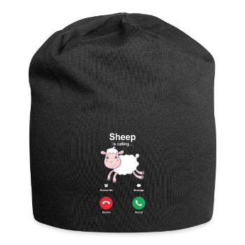Schaf - Jersey-Beanie - Schwarz - Vorne