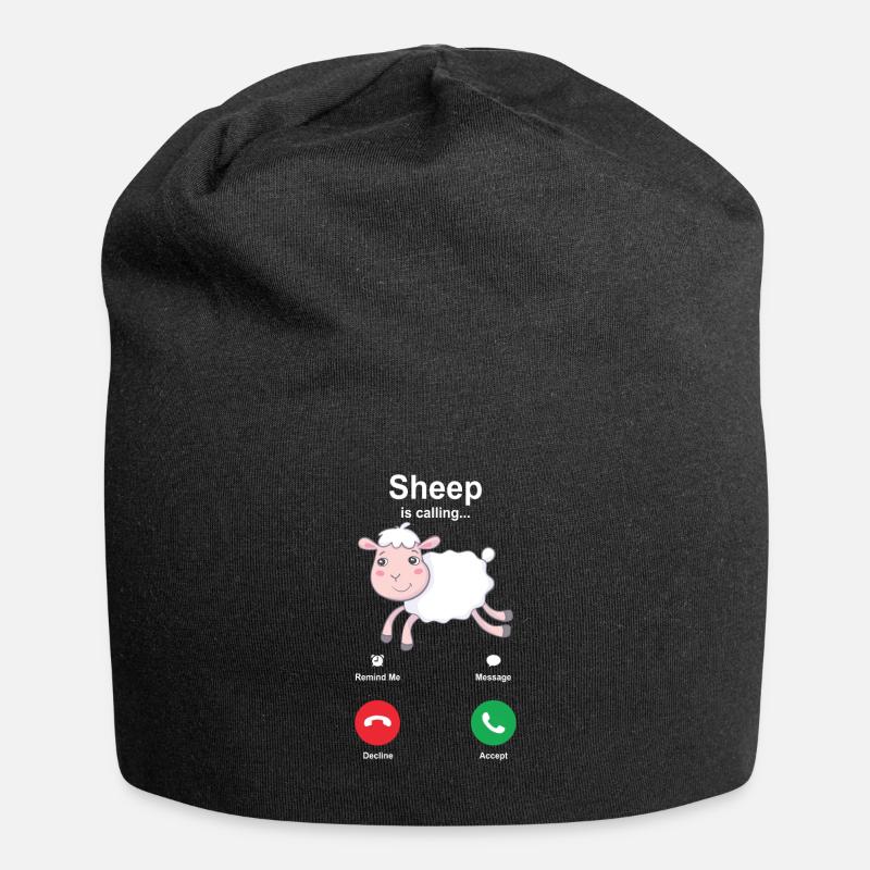 mouton - Bonnet en jersey - noir