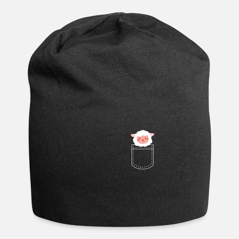Schaf - Jersey-Beanie - Schwarz