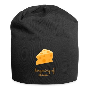 Amateur de fromage - Rêver de fromage - Bonnet en jersey - noir - Devant