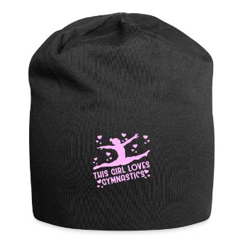Gymnast gymnast gymnast funny gymnastics saying gymnast - Jersey Beanie - black - Front