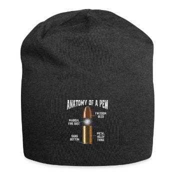 Munition Pew Anatomie Lustige Patrone Waffe - Jersey-Beanie - Anthrazit - Vorne