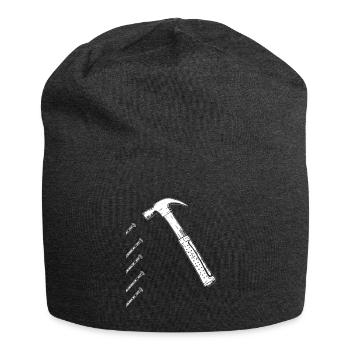 Hammer und Nägel - Jersey-Beanie - Anthrazit - Vorne