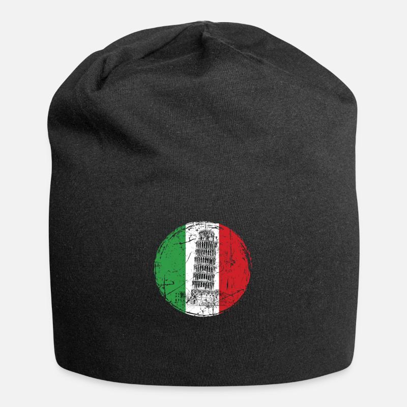 Italie - Bonnet en jersey - noir