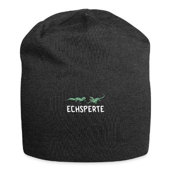 Echspert Lizard Lizard Reptile Reptiles Animal Ploughs - Jersey Beanie - charcoal grey - Front