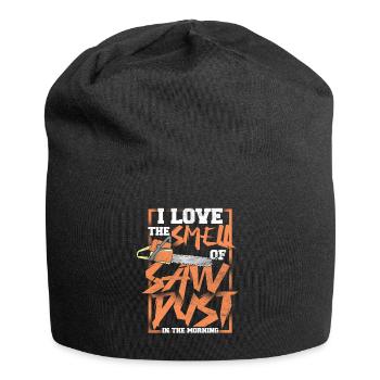 Cadeau de forêt de hache de bûcheron - Bonnet en jersey - noir - Devant
