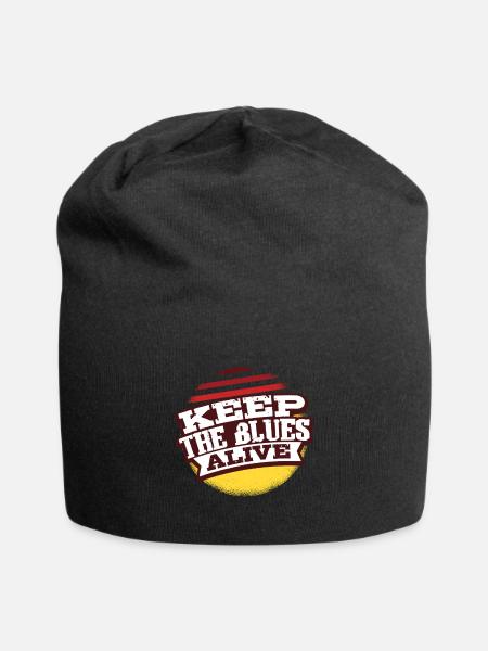 Blues - Jersey-Beanie - Schwarz
