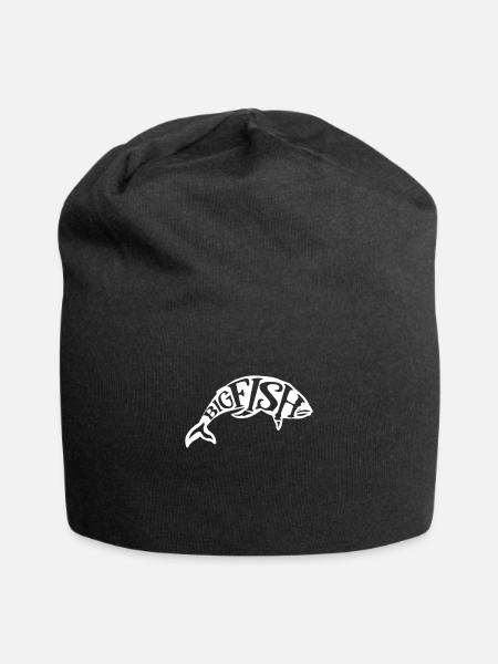 Fisch Angeln - Jersey-Beanie - Schwarz