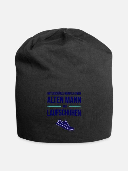 Marathonläufer Marathon Laufgruppe Läufer Geschenk - Jersey-Beanie - Schwarz
