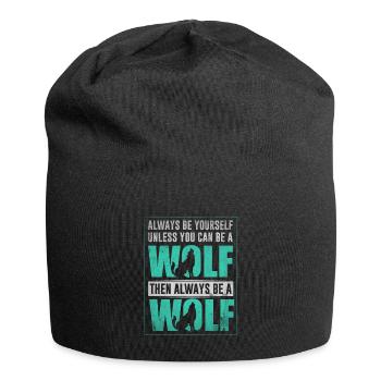 Loup - Bonnet en jersey - noir - Devant