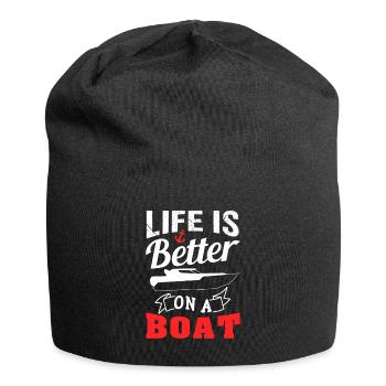 Motorboat boat life - Jersey Beanie - black - Front