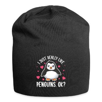 Pingouin - Bonnet en jersey - noir - Devant