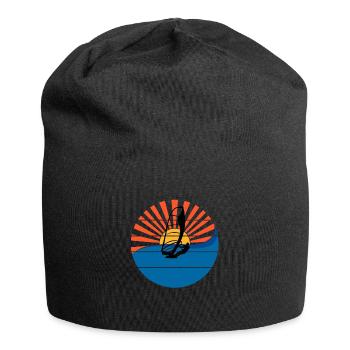 Windsurfer Sunset Windsurfing Windsurfing Gift - Jersey Beanie - black - Front