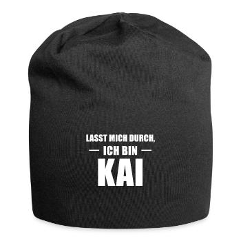Kai Name Spruch Geschenk - Jersey-Beanie - Schwarz - Vorne