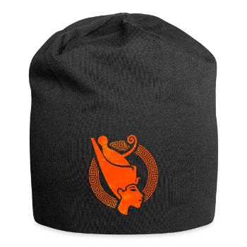 Egypt vacation pyramids sphinx archeology - Jersey Beanie - black - Front
