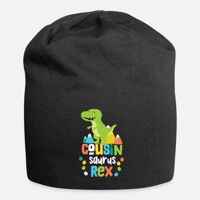 Cousine Cousin Saurus Rex Cousinsaurus - Jersey-Beanie - Schwarz
