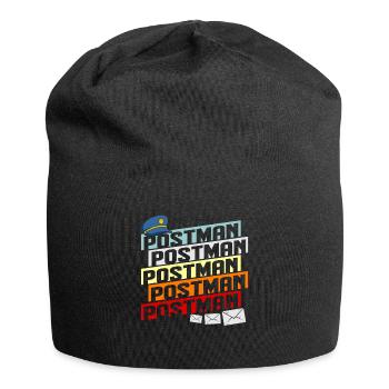 Post Briefträger Post Spruch Brief Postbote Gesche - Jersey-Beanie - Schwarz - Vorne
