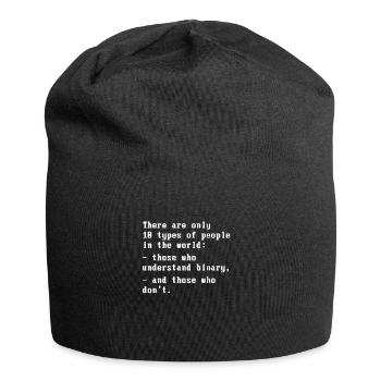 Développeur logiciel programmeur 10 types de personnes - Bonnet en jersey - noir - Devant