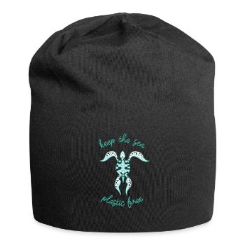 Keep The Sea Plastic Free – Stop Ocean Pollution - Jersey Beanie - black - Front