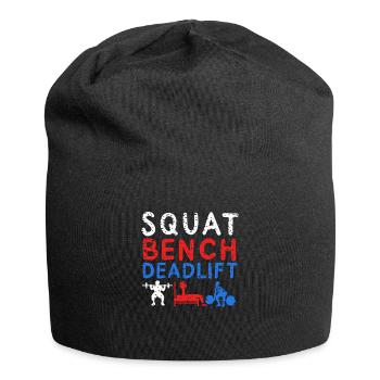 POWERLIFTING : Squat Bench - Bonnet en jersey - noir - Devant