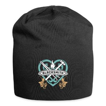 Schmied Schmied Herz - Jersey-Beanie - Schwarz - Vorne