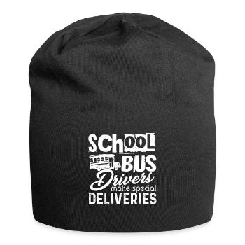 School Bus Driver Make Special Deliveries - Jersey Beanie - black - Front