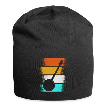 Banjo Vintage Bluegrass Musikspieler Geschenk - Jersey-Beanie - Schwarz - Vorne