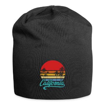 Californie rétro - Bonnet en jersey - noir - Devant