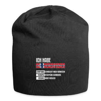 Norwegen Geschenk - Jersey-Beanie - Schwarz - Vorne