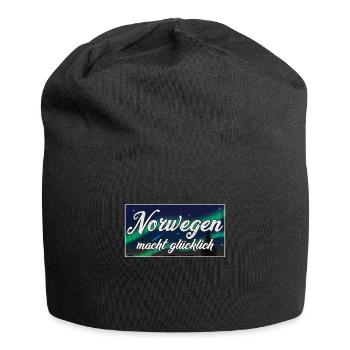 Norwegen Skandinavien Norweger - Jersey-Beanie - Schwarz - Vorne