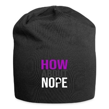 Nope Asexual Pride Asexuality ACE Flag - Jersey-Beanie - Schwarz - Vorne