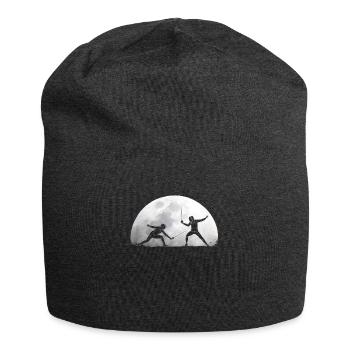 Mond Fechten - Jersey-Beanie - Anthrazit - Vorne