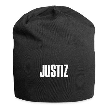 Justiz Justizia Gesetze Überprüfer - Jersey-Beanie - Schwarz - Vorne