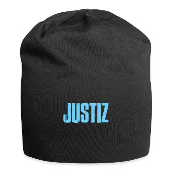 Justiz Justizia Gesetze Überprüfer - Jersey-Beanie - Schwarz - Vorne