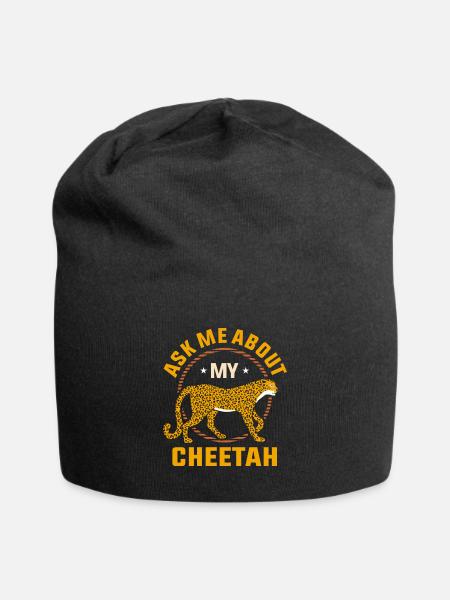 guépard - Bonnet en jersey - noir