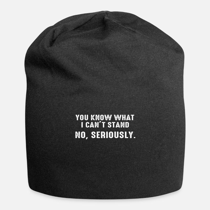 Amputierter Witz Witziger behinderter Rollstuhl - Jersey-Beanie - Schwarz