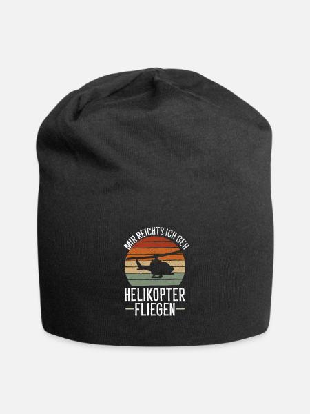 Mir Reichts Ich Geh Helikopter Fliegen Heli Pilot - Jersey-Beanie - Schwarz