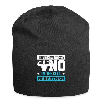 Patenonkel Taufpate Taufe Pate - Jersey-Beanie - Anthrazit - Vorne