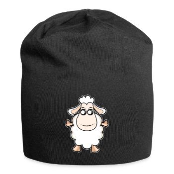 Sheep Funny - Jersey Beanie - black - Front