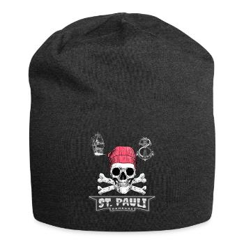 st paulianer st pauli design Geschenk - Jersey-Beanie - Anthrazit - Vorne