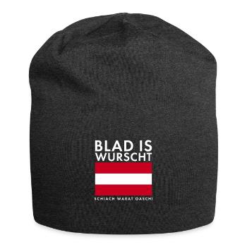 Blad Is Wurscht Österreich Österreicher Wandern - Jersey-Beanie - Anthrazit - Vorne