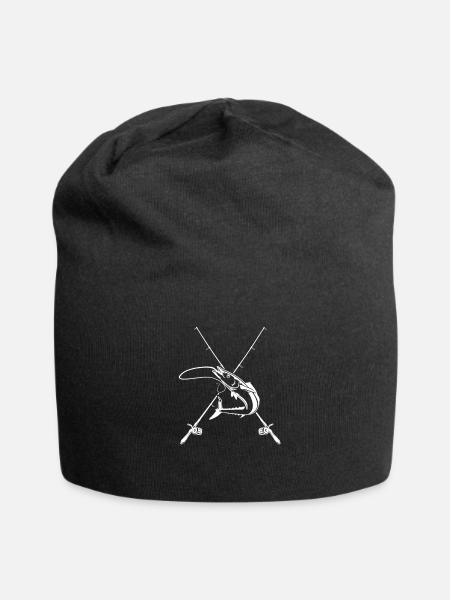 Angeln - Jersey-Beanie - Schwarz