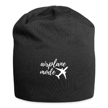 plane - Jersey Beanie - black - Front