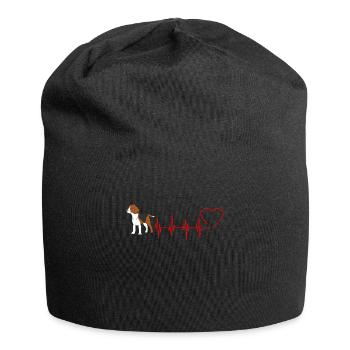 Idée cadeau chiot Beagle - Bonnet en jersey - noir - Devant
