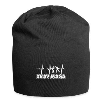 Battement de cœur du Krav Maga - Bonnet en jersey - noir - Devant
