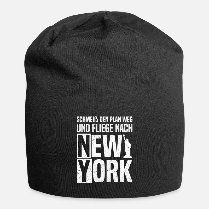 New York New Yorker - Jersey-Beanie - Schwarz