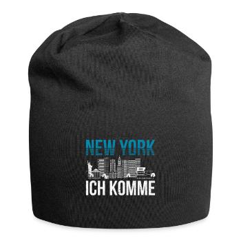 New York - Jersey-Beanie - Schwarz - Vorne