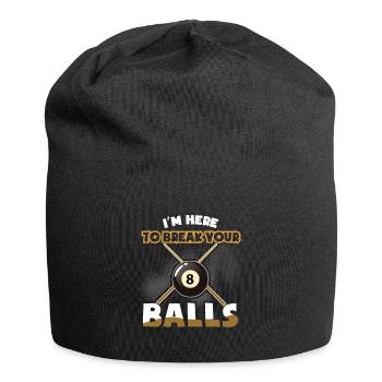 Billard Queue - Billard - Jersey-Beanie - Schwarz - Vorne